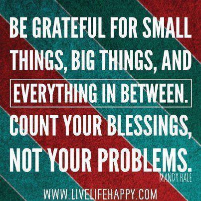 count your blessings