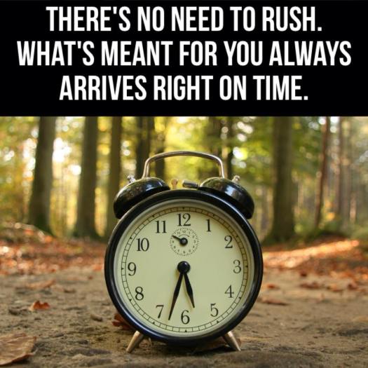 no rush