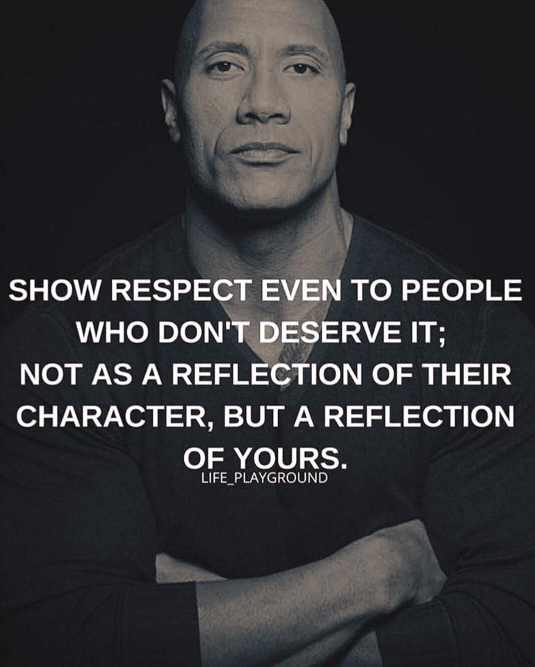 show respect