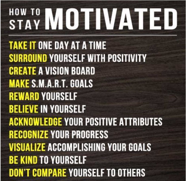 how to stay motivated