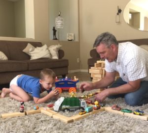 playing blocks with jospeh